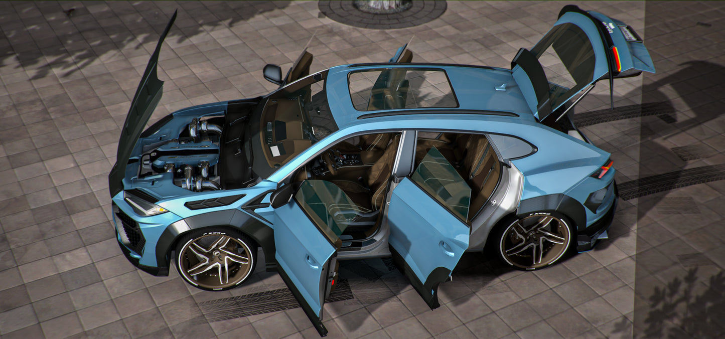 (Debadged) 2021 Lamborghini Urus Spinzo 1100hp
