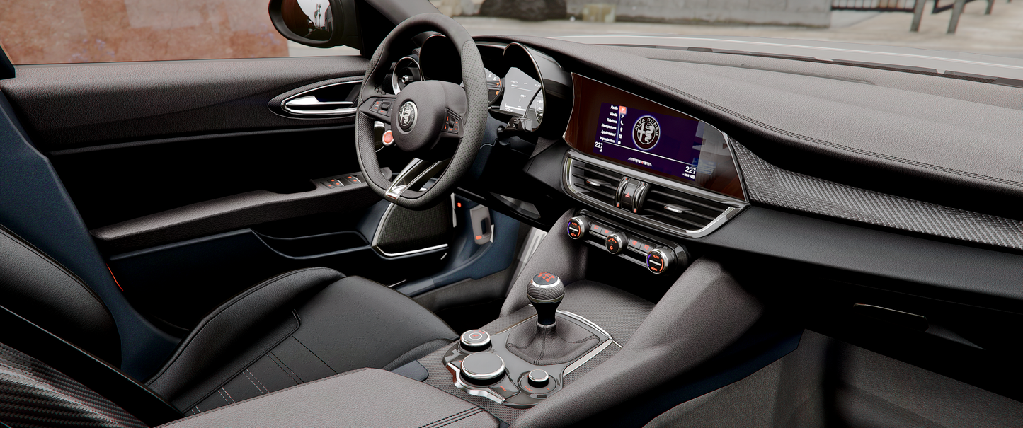 Alfa Romeo Giulia Touring Abflug
