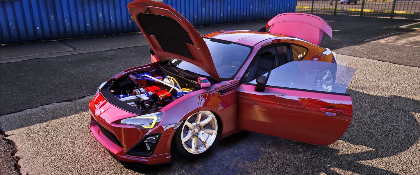 (Debadged) Subaru BRZ with Toy Stanced