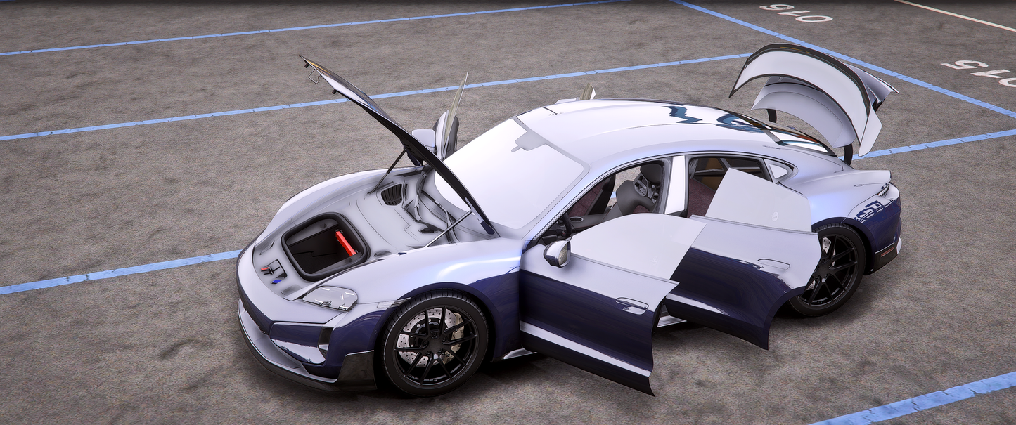 (Debadged/Badged) Porsche Taycan Turbo GT 2025