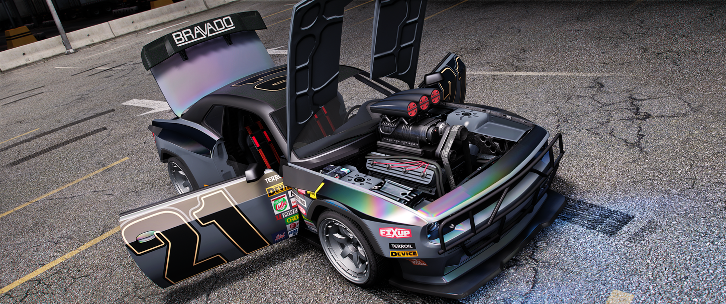 (Lore Friendly) Bravado Gauntlet Hellfire CTX (Addon Sound + 64 Tuning Parts)