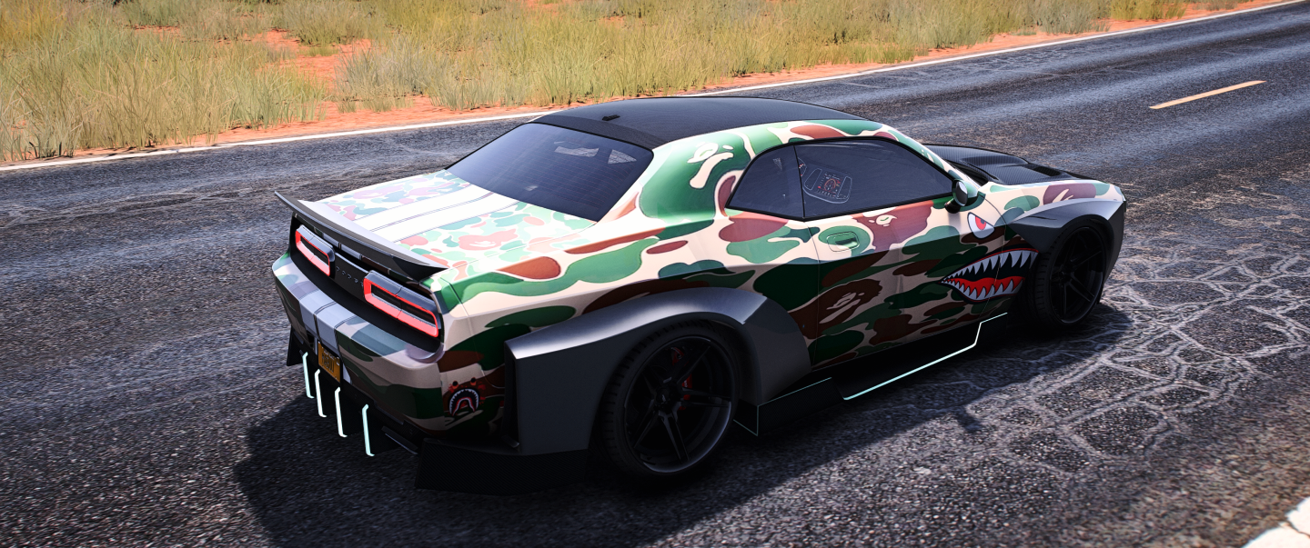 2024 DODGE HELLBEAST WIDEBODY BAPE EDITION