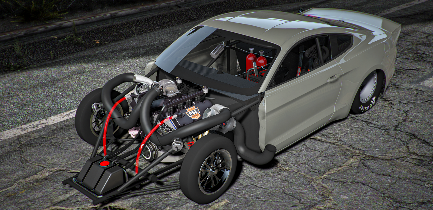 Ford Mustang Big19 Drag v2