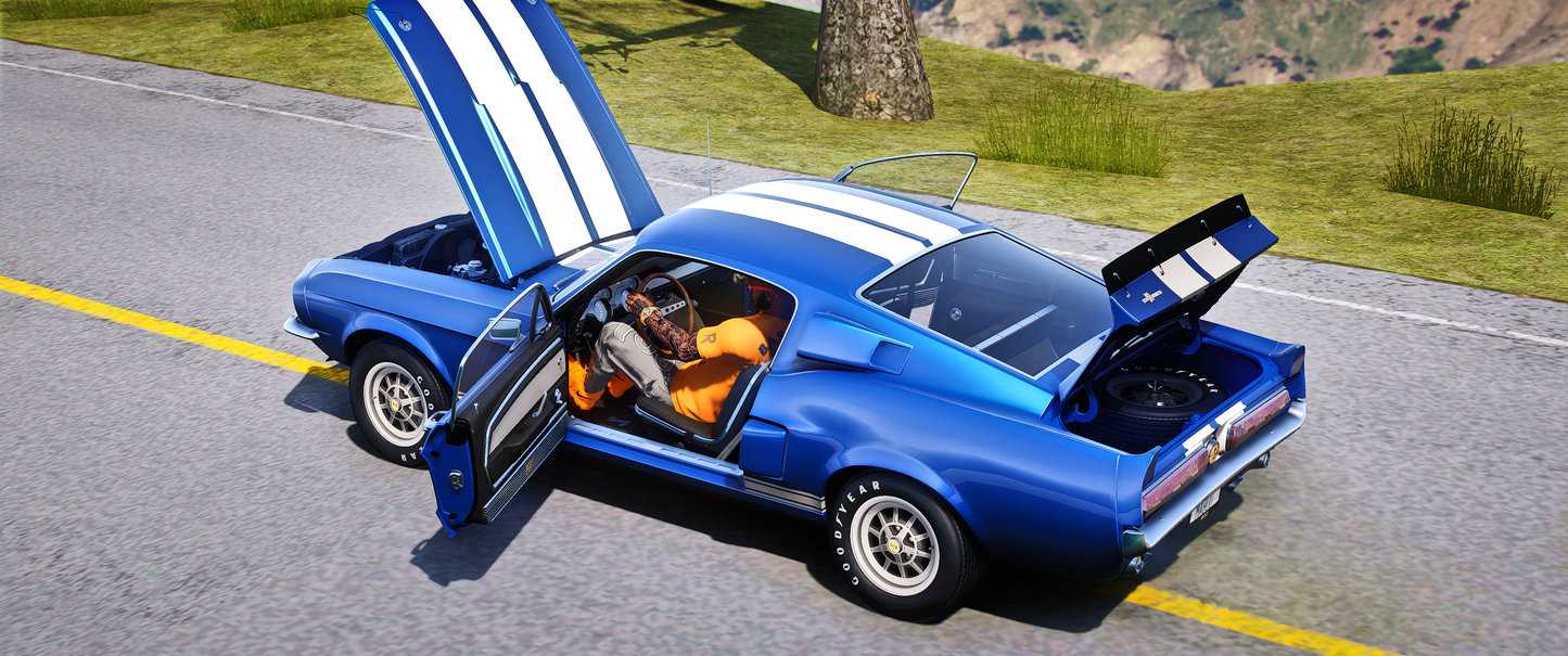 (Debadged + Badged) Shelby GT500 1967