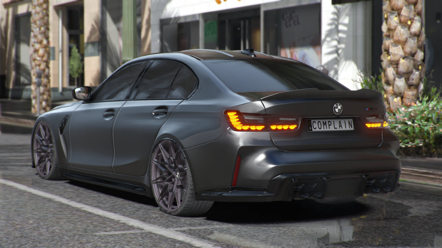 BMW M3CS G80 Blacked Out Edition 5 Seater [Animated Taillights] V2