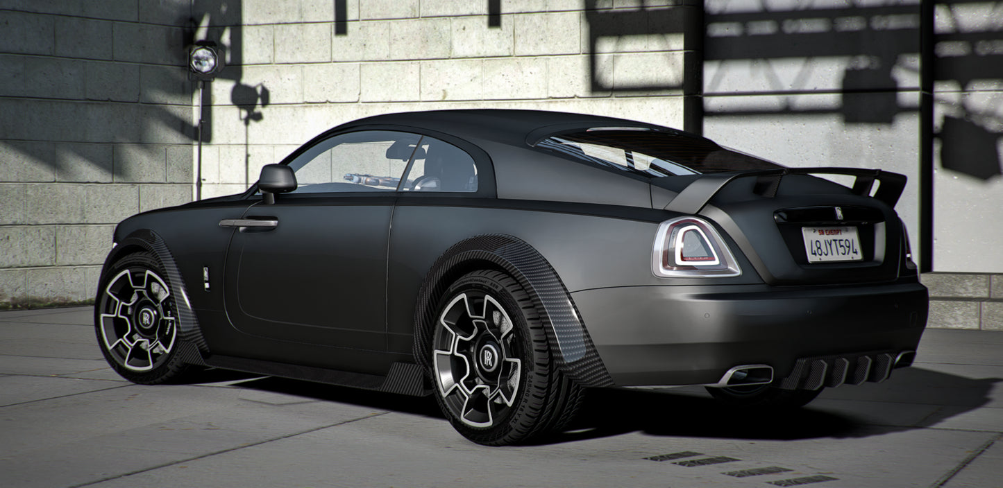 Rolls Royce Wraith Prime Carbon Widebody Custom Props (Animated Mirrors)