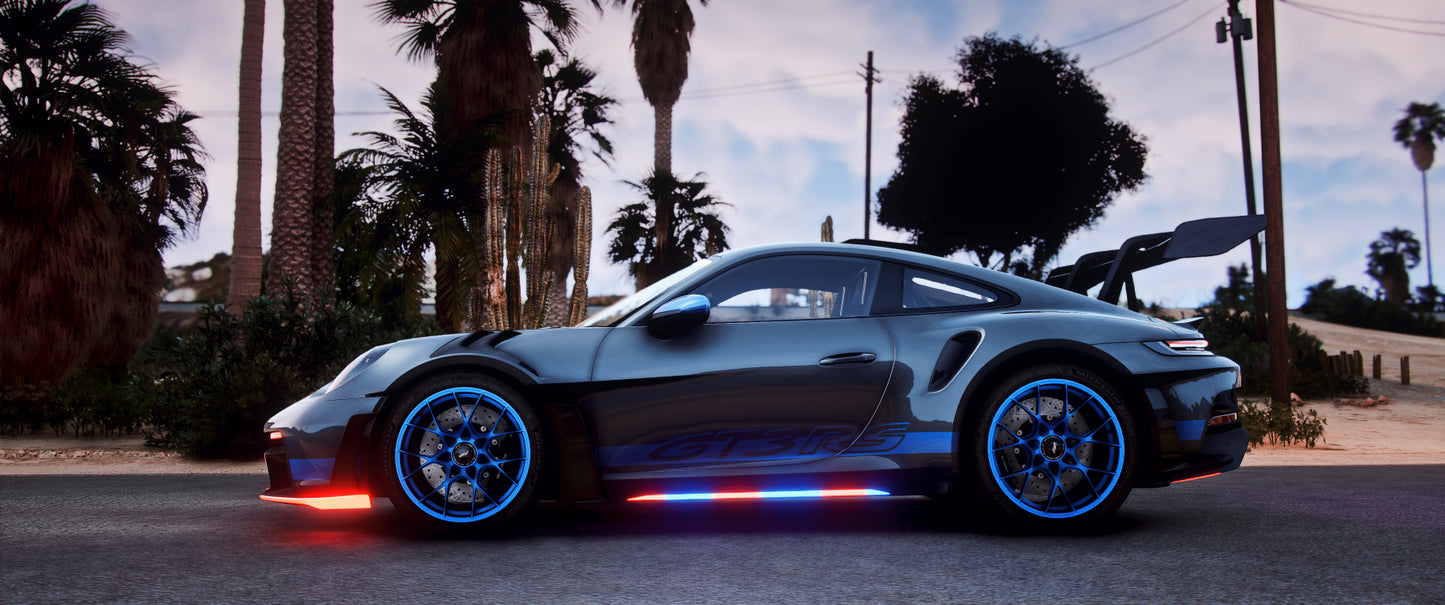 Porsche 911 GT3 RS 2023 Police Modern Lights