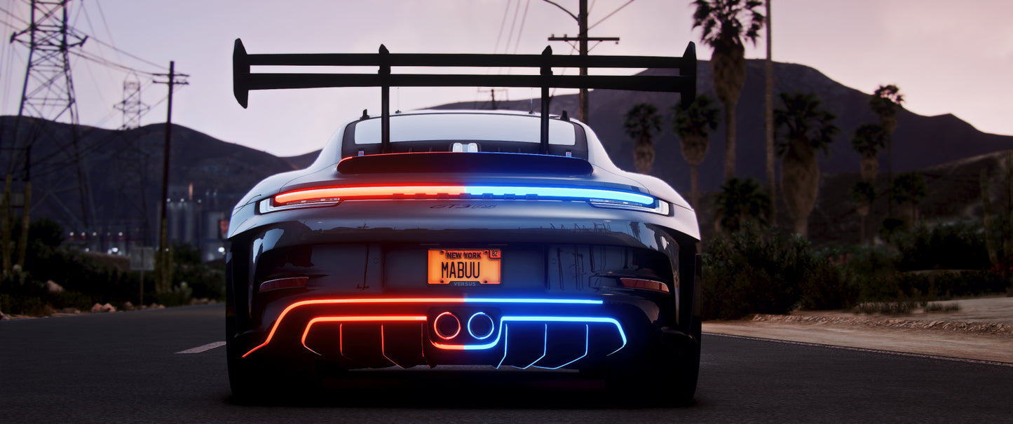 Porsche 911 GT3 RS 2023 Police Modern Lights