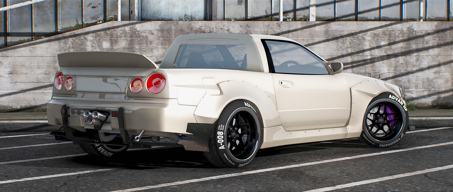 Nissan Skyline R34 UTE Rocket Bunny Pickup