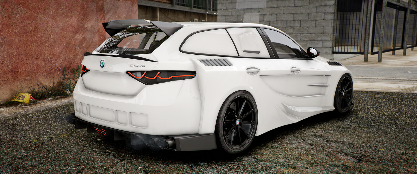 Alfa Romeo Giulia Touring Abflug