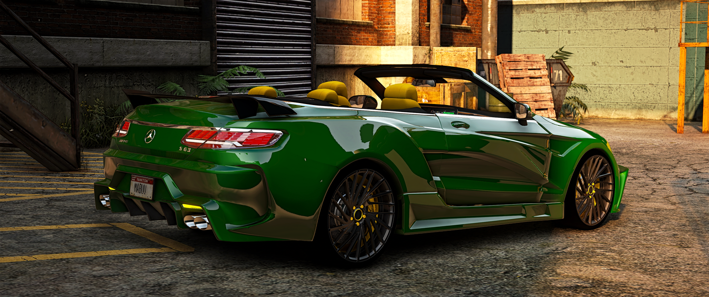 Mercedes S63 Squalo Widebody [Animated Roof]