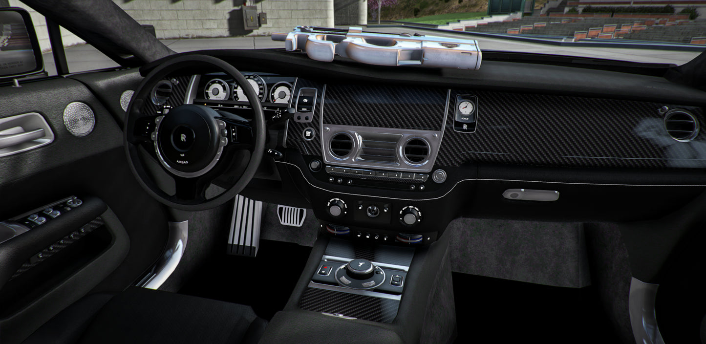 Rolls Royce Wraith Prime Carbon Widebody Custom Props (Animated Mirrors)