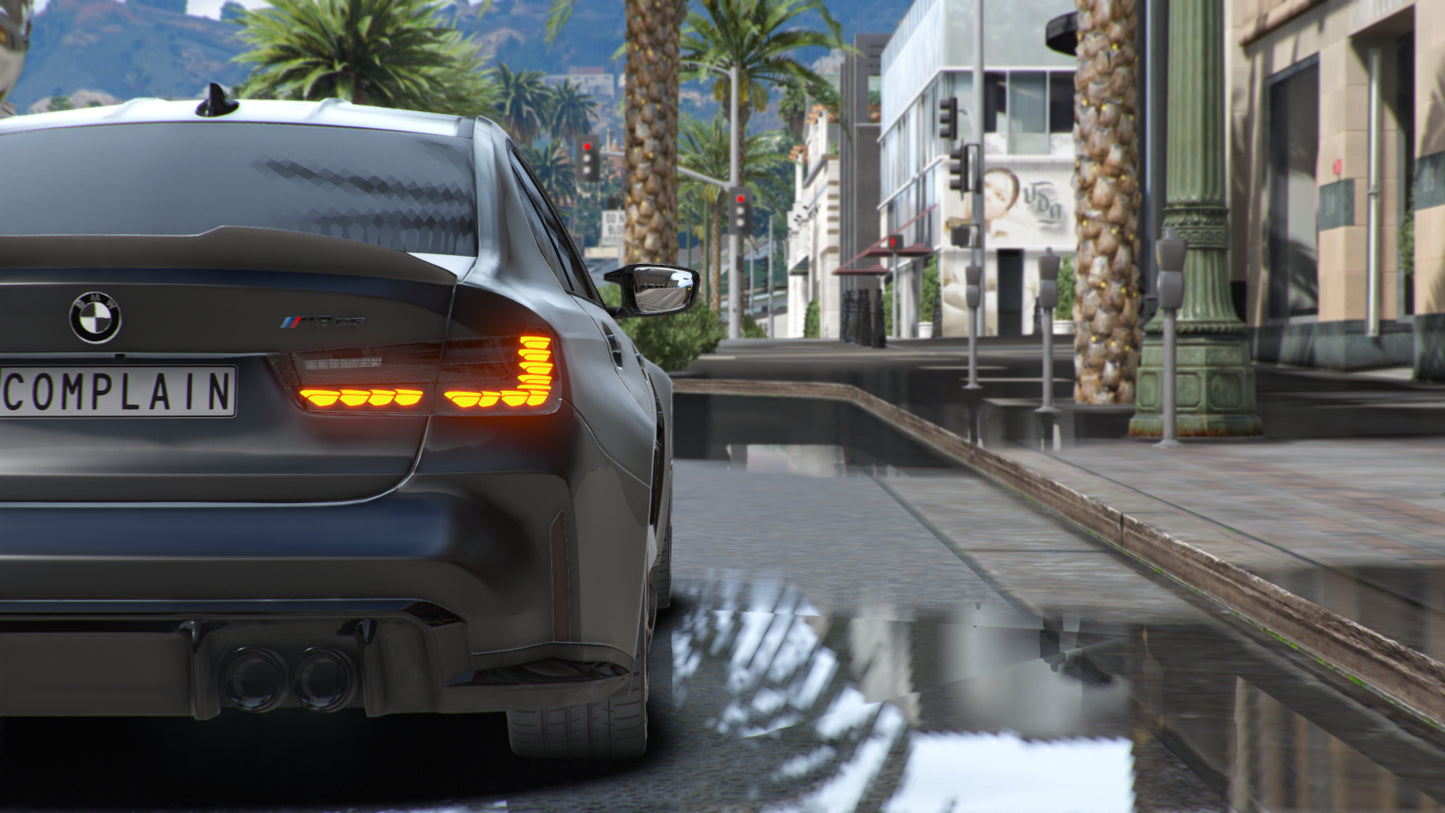 BMW M3CS G80 Blacked Out Edition 5 Seater [Animated Taillights] V2