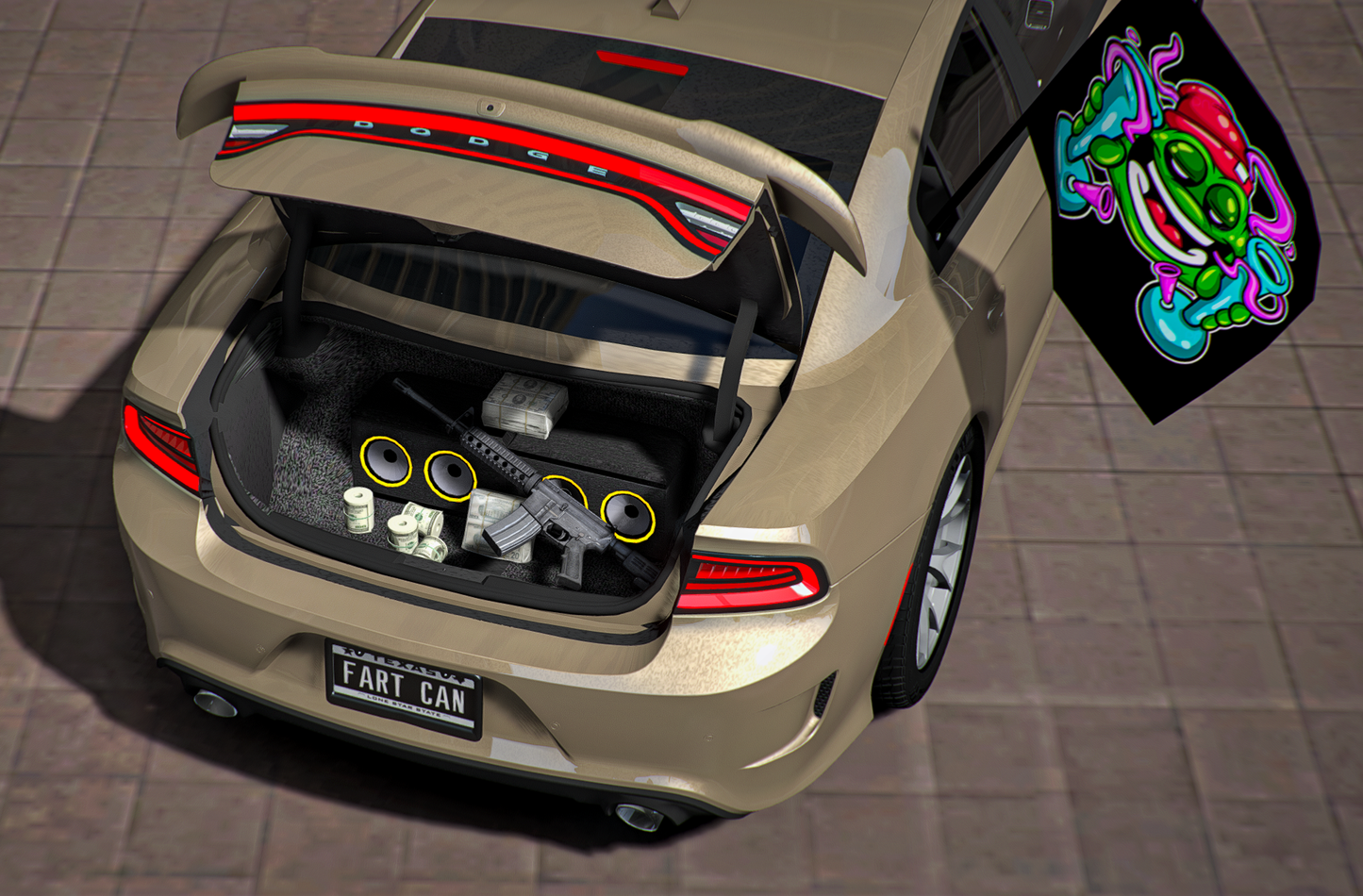 Custom Dodge Charger 426 Hellephant Tuned Bong