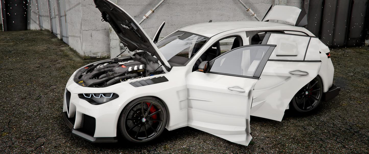 Alfa Romeo Giulia Touring Abflug
