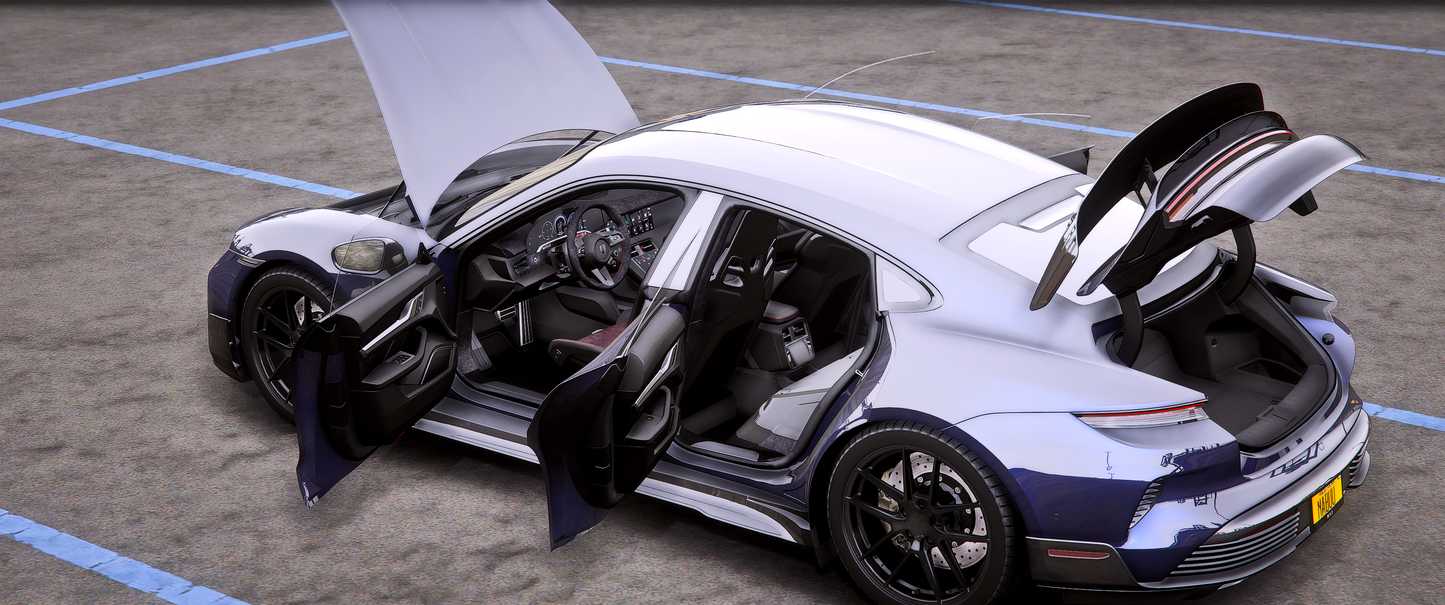 (Debadged/Badged) Porsche Taycan Turbo GT 2025