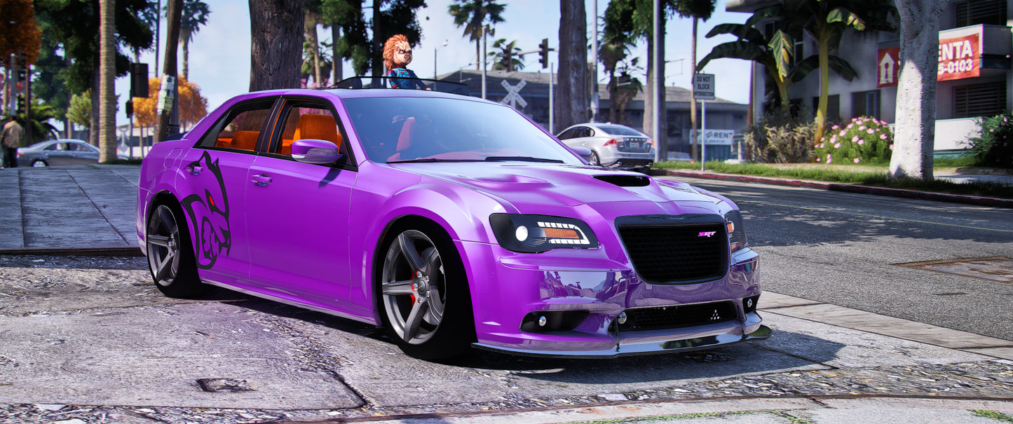 Chrysler 300 SRT8 Hellcat Customs (Animation Window and Roof)