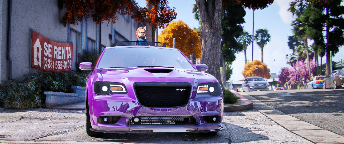 Chrysler 300 SRT8 Hellcat Customs (Animation Window and Roof)