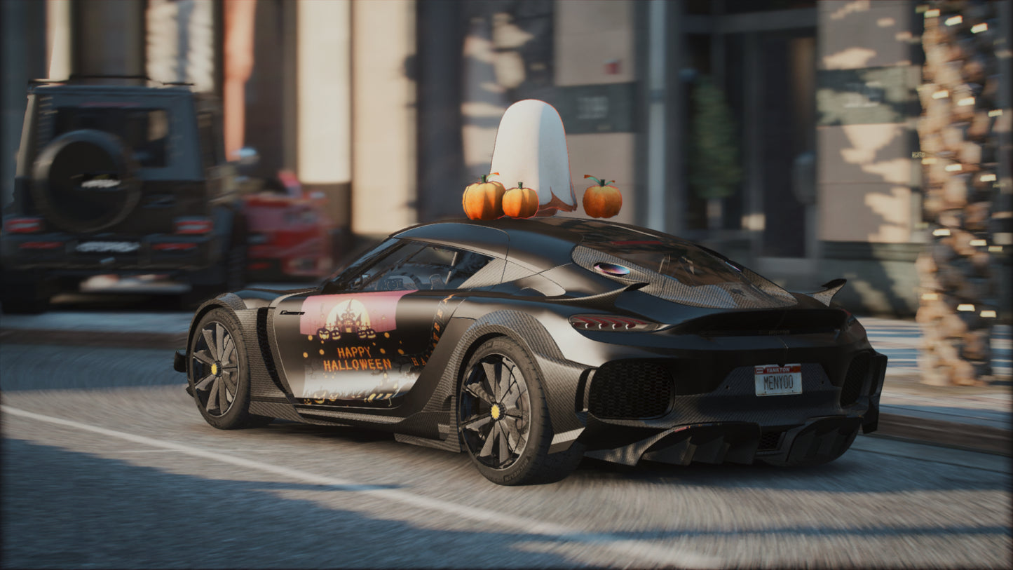 Koenigsegg Gemera Halloween Flying [Dinamic RGB Lights]