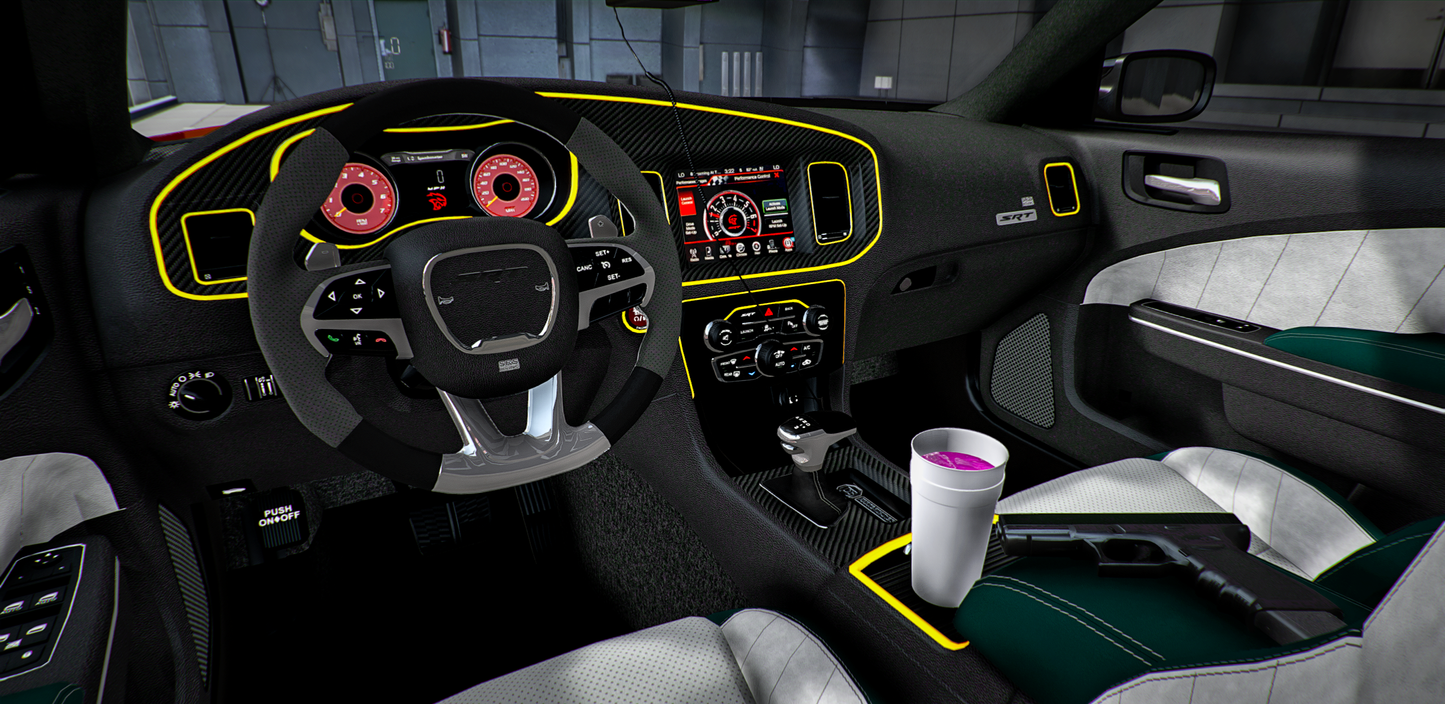 Custom Tuned Slideshow Itchy & Scratchy Show Dodge Charger Scatpack Widebody